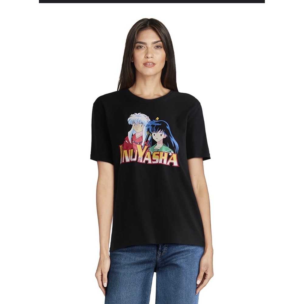 NWT InuYasha women's medium black shirt